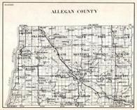 Allegan County, Fillmore, Overisel, Salem, Dorr, Leighton, Saugatuck, Heath Monterey, Hopkins, Waylank, Dlyde, Casco, Michigan State Atlas 1930c